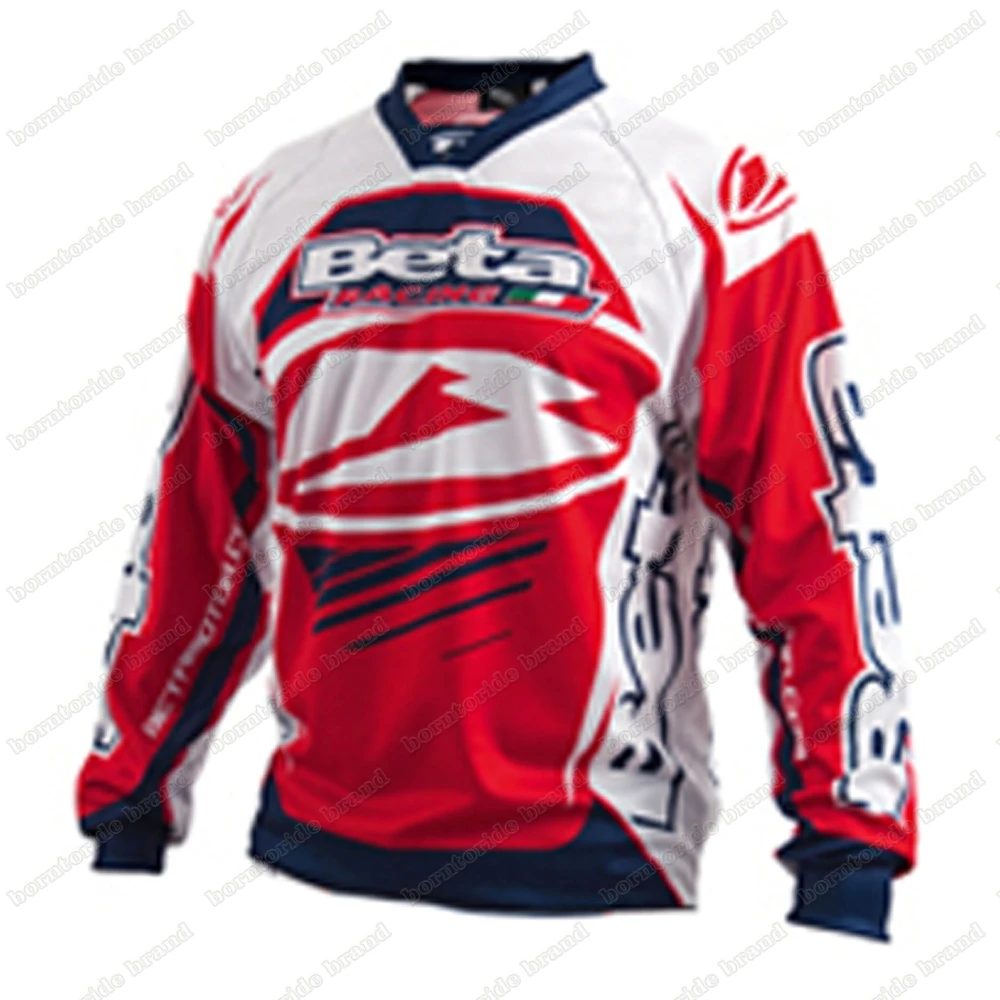 Men's Downhill Jerseys BETA RACING Mountain Bike MTB Shirts Offroad DH Motorcycle Jersey Motocross Sportwear Racing Bike Shirts