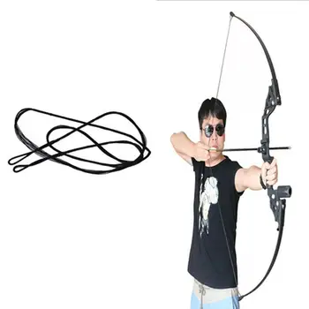 

Arrow Rope Strings Archery Tackle Recurve Bow Nylon Black Bowstring Shooting Replacement Outdoor