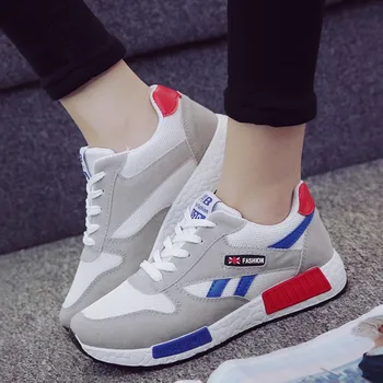 

2019 Hot Sale Women vulcanized Shoes Fashion Lace Up casual Flat Shoes Walking Chaussures Sneakers Women Tenis Feminino 35-40
