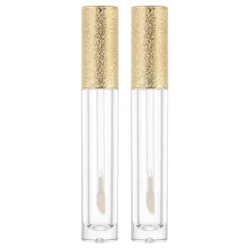 

2pcs Portable Empty Convenient Lipstick Tube Lip Gloss Tube Lip Gloss Bottles Subpackaging Bottles for Girls Women