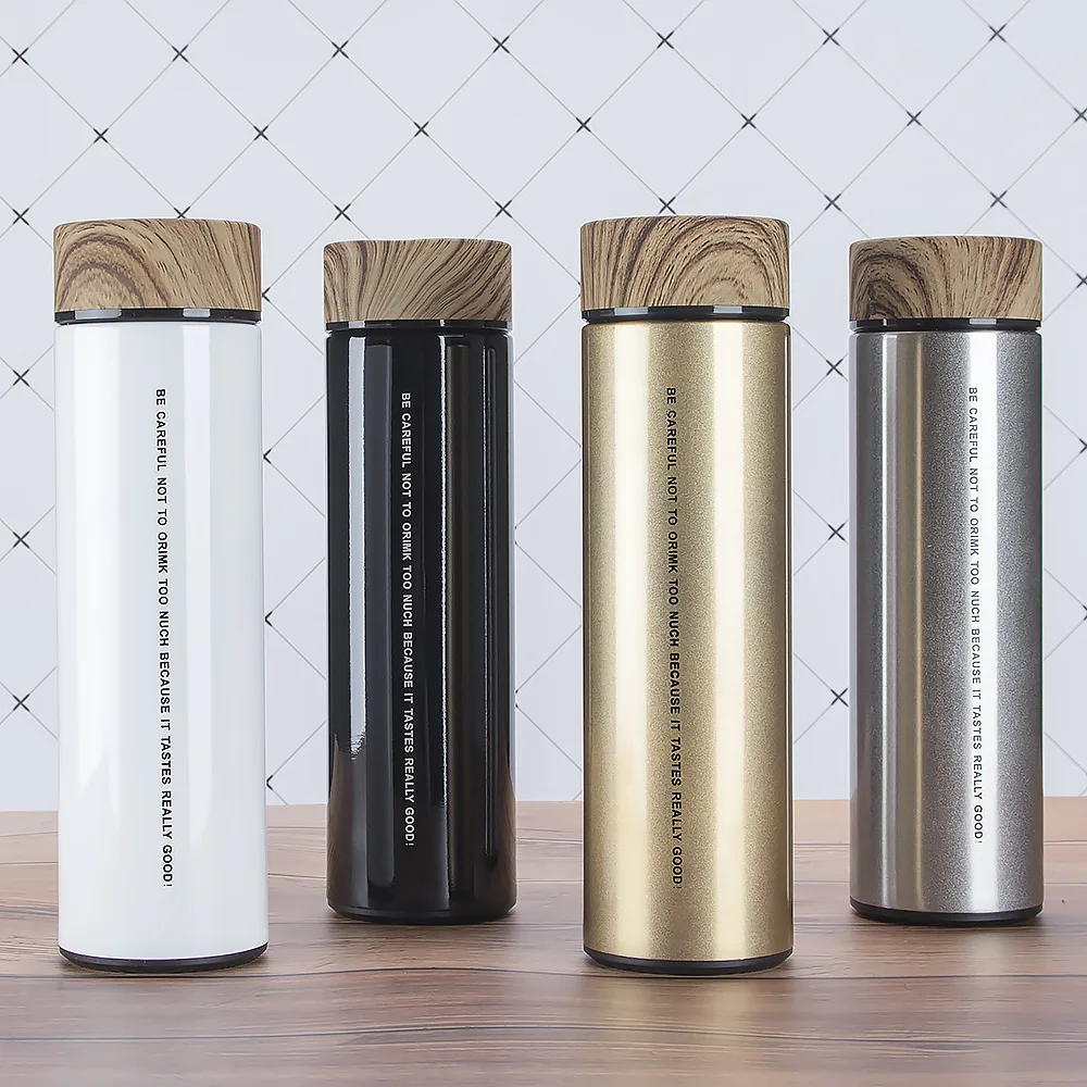 

500ml Creative Double Stainless Steel Thermos Mug With Filter BPA Free Thermos Cup Coffee Tea Thermal Water Bottle Thermocup