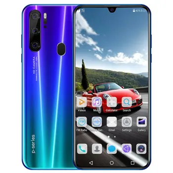 

New P35pro mobile phone 6.3 inch HD water drop large screen 2+32G Android 9.1 fingerprint face unlock phone