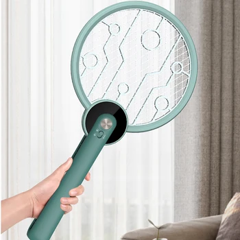 

2200V Foldable Electric 2 in 1 Mosquito Swattering Mosquito Lamp USB Rechargeable Mosquito Kill Fly Bug Zapper Killer Trap