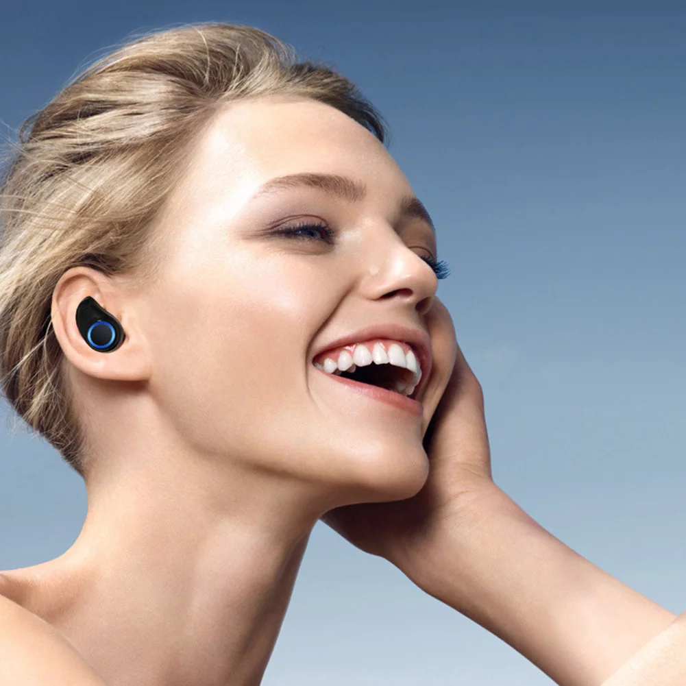 HBQ Bluetooth 5,0 портативные TWS беспроводные наушники-вкладыши 3D стерео звук с громкой микрофон спортивные наушники Авто пара