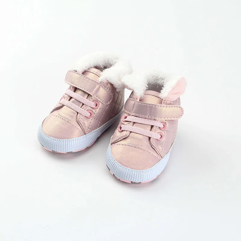 

Newborn Baby Girls Boys Snow Boots Winter Leather Boots Infant Soft Bottom Shoes Baby PU Furry Warm Boots 0-18M 2019