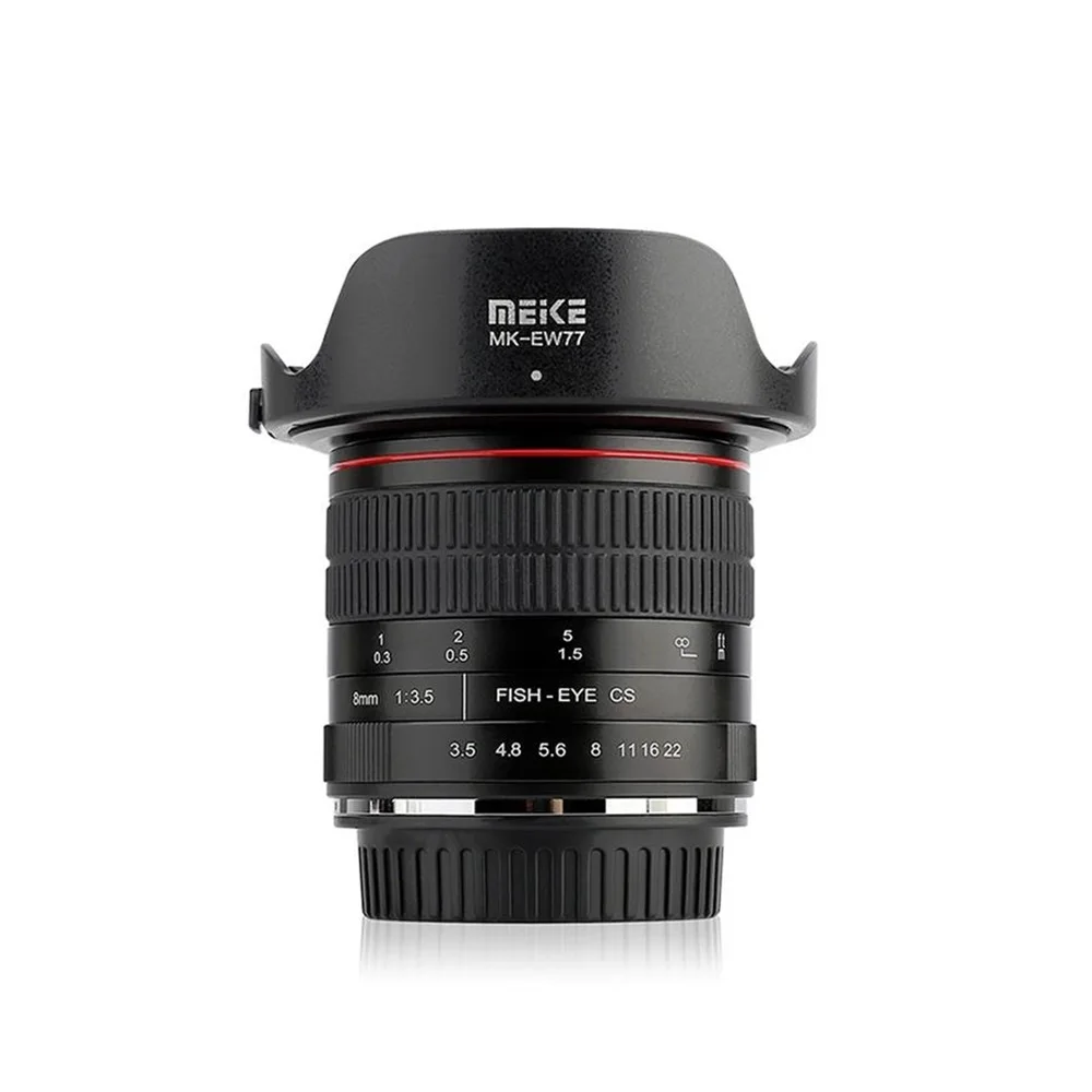 US $164.99 MEIKE 8mm F35 Aperture Super Wide Angle Manual Focus Fisheye Lens For Canon Camera Lens For Nikon DSLR Camera Full Frame APSC