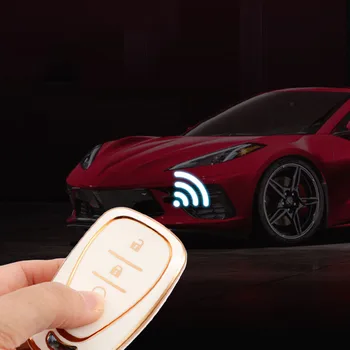 Copertura di protezione della custodia chiave dell'automobile in TPU per Chevrolet New Malibu XL Equinox supporto per Auto Shell Car-Styling accessori Auto coperture chiave - Copertura di protezione della custodia chiave dell automobile in TPU per Chevrolet New Malibu XL