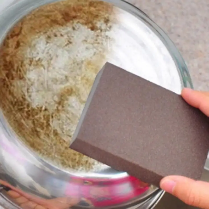 

Kitchen Home Rust Removing Cleaner Carborundum Magic Sponge Brush Kitchen Cleaning Washing Tool Rust Removing Cleaner Hot Sale