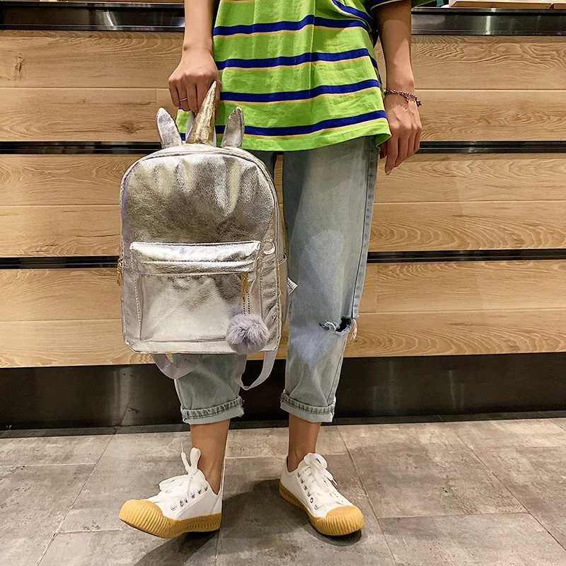 Школьная сумка женская lei she pu Рюкзак симфония градиент ранец с единорогом мультфильм милый девочка школьная сумка