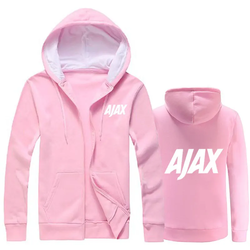 Осенние мужские толстовки с капюшоном модная Толстовка принтом AJAX повседневный