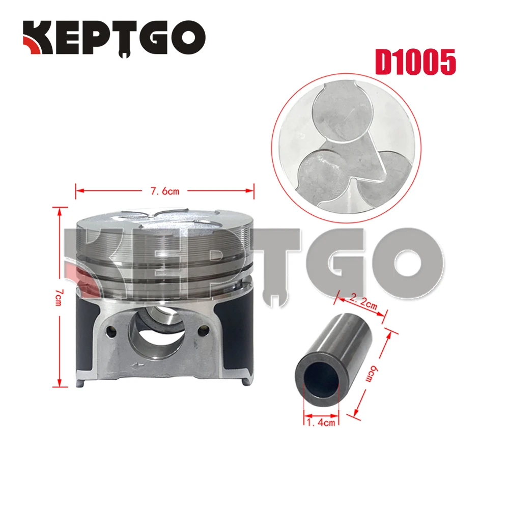 novo d1005 pistao amp aneis kit std para kubota 01