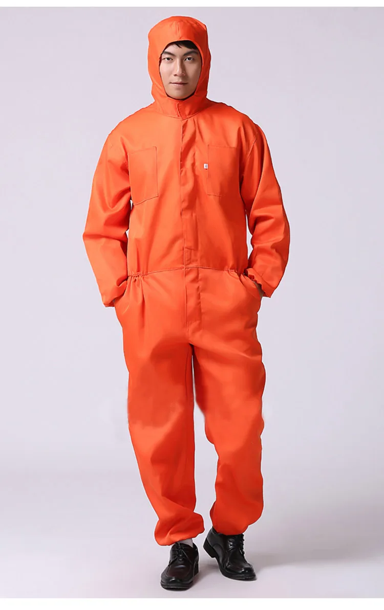 Men Thin Work Overalls Breathable Summer Long Sleeve Coveralls Dust-proof Protective Work clothes WorkerMachine Auto Repair (11)