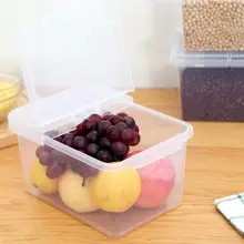 1 шт. кухонная коробка для хранения зерна контейнер с крышкой бытовой чехол для хранения(розовый прозрачный