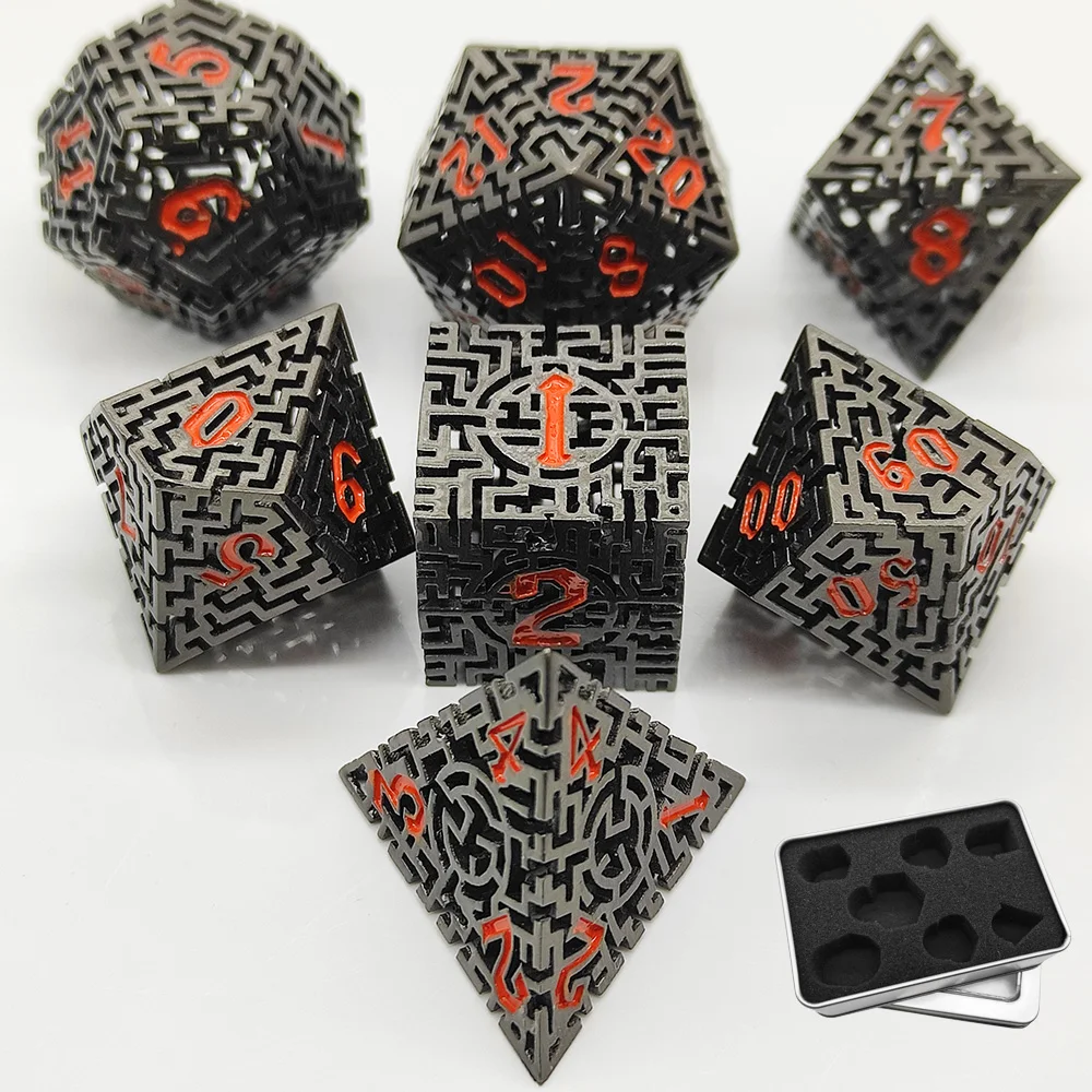 Аксессуары для настольных игр металлические полые подземелья драконы MTG TRPG Polyhedral