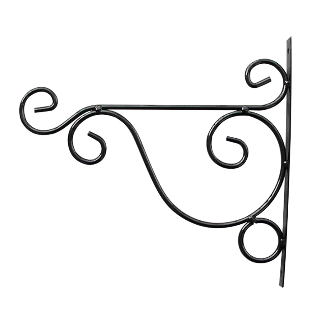Plant Stand Stand for Flowers 3D Geometric Wall Hanging Balcony Plant Flower Pot Wrought Iron Hooks Holder Wall-Mounted Basket Bracket Plant