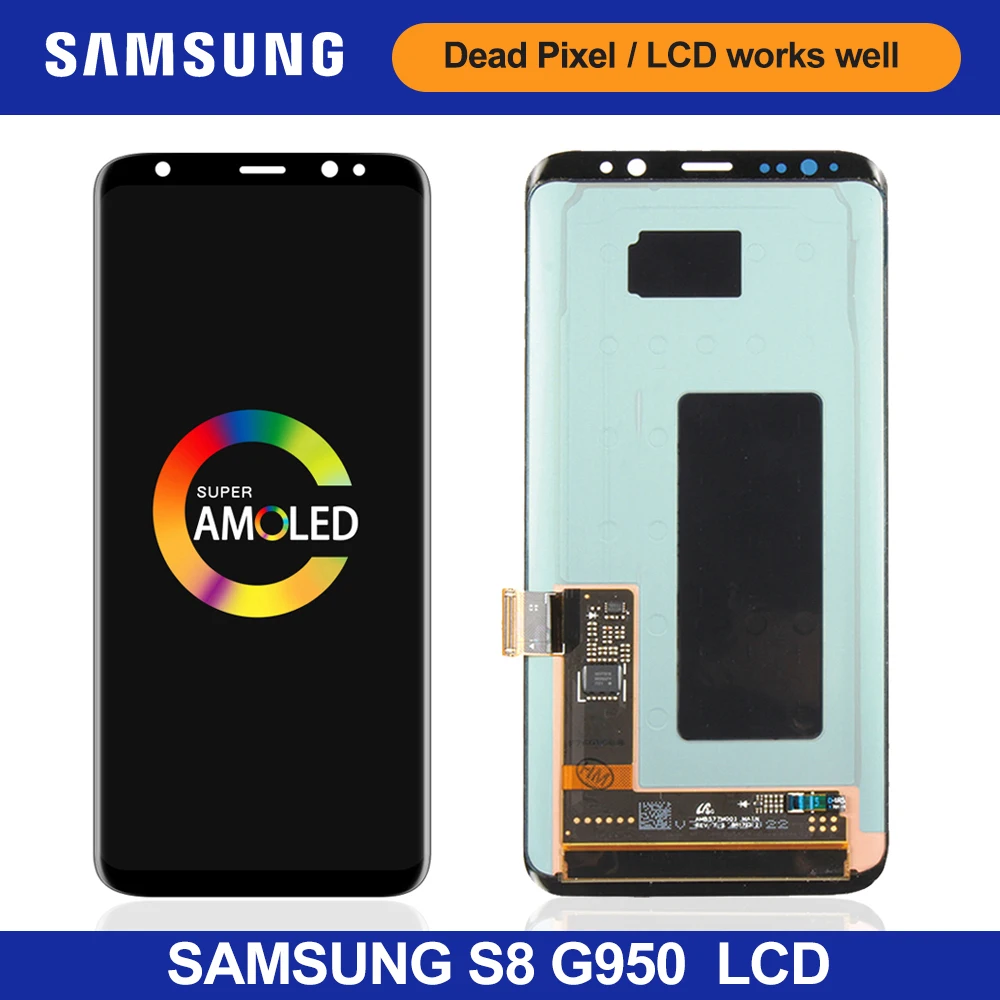 Оригинальный ЖК дисплей для Samsung Galaxy S8 SAMSUNG G950 G950F Plus G955 G955F сенсорный экран