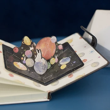 

ins wind pu magnetic buckle cute color page illustration hand account diary book study office notebook kawaii school supplies