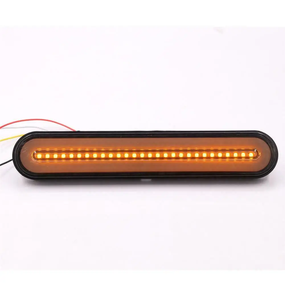 Водонепроницаемый светодиодный задний светильник, яркий сигнал поворота, тормоз, задний проточный прицеп, грузовик PC+ ABS 12-24V IP67 Bar