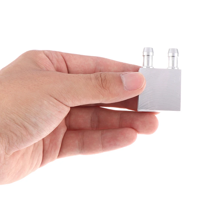 1pcs 30 x 30 x 12mm Aluminium Water Cooling Heatsink Block Waterblock Liquid Cooler For PC Laptop CPU