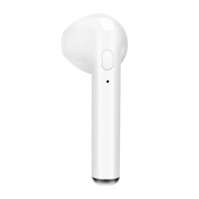 TWS беспроводные наушники fone de ouvido для наушников-вкладышей, Bluetooth наушники, гарнитура с микрофоном для всех смартфонов, bluetooth наушники - Цвет: I7 single white
