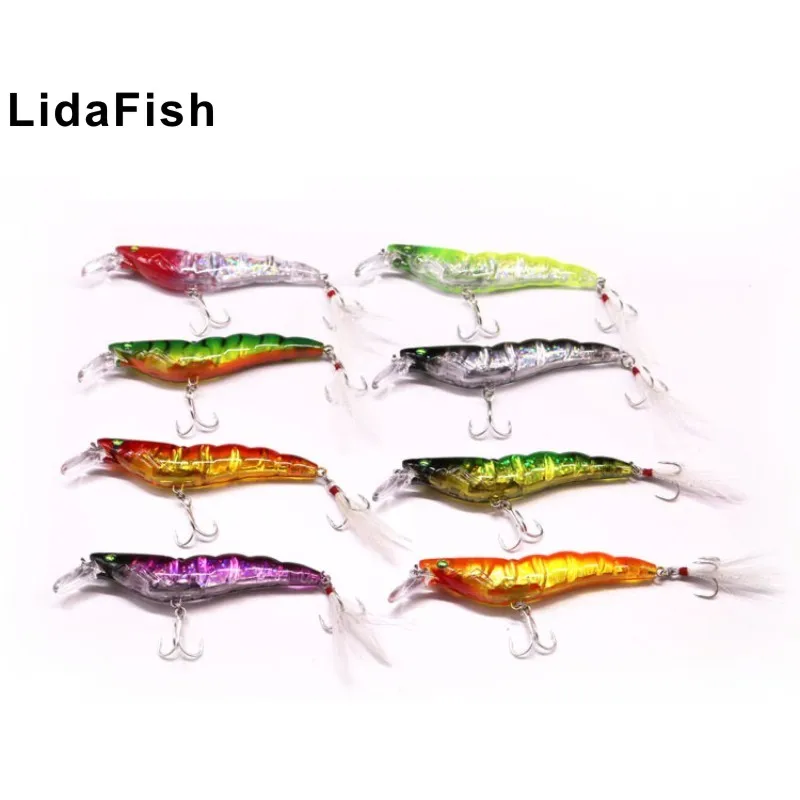 2020 новый бренд LidaFish Симфония креветок замедление крови крючок с перьями 10 5 см/13 г