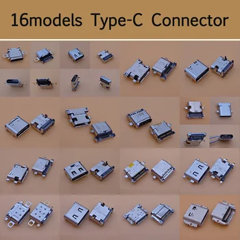 

16 model High speed data interface micro 3.1 usb USB-C USB 3.1 Type C mother Socket Connector SMT type charging interface