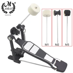 M MBAT Drum Pedal Beater Hammer Replacement for Drum Set Kit Accessory Stainless Steel Shaft Felt Pedal Beater Head
