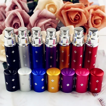 

5ml Mini Perfume Bottle Atomizer Travel Portable Perfume Bottle Refillable Empty Perfume Atomizer Metal Spray Scent Pump Tool