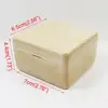 Wind Up Wood Music Box with Sankyo Mechanism, Jurassic Park Theme 2