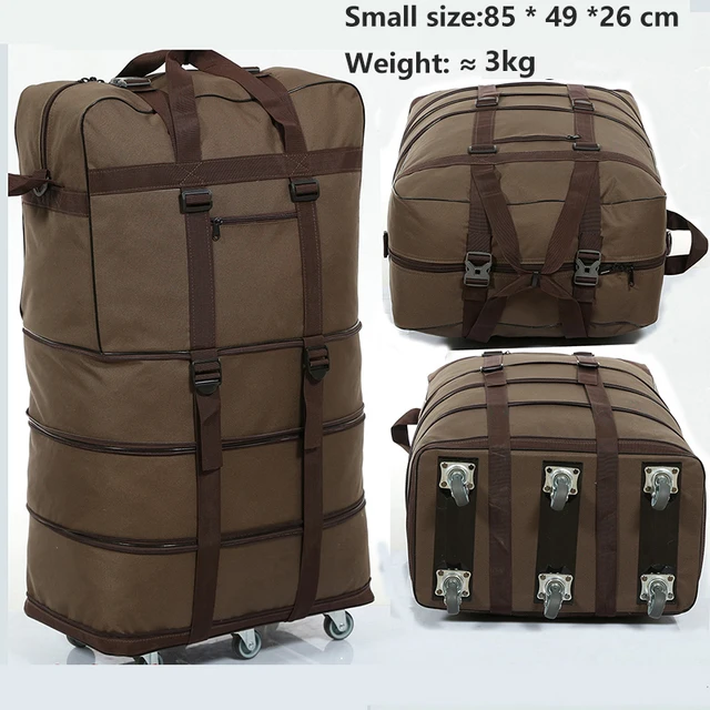Folding trolley case 158 aviation consignment bag with wheel travel bag large capacity Oxford