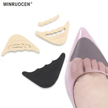 Уход за ногами носок колпачок вставки губчатые женщины регулируют размер стельки Высокие каблуки обувь нескользящая подкладка Аксессуары Анти-Подушечка Для Снятия Боли стелька