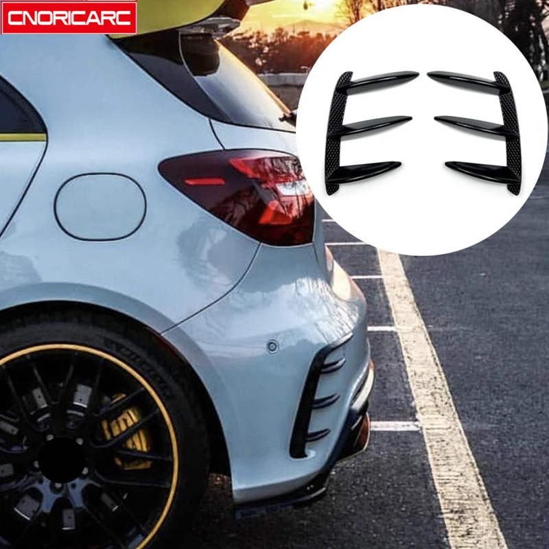 

Car Rear Side Body Trim Stickers Splitter Spoiler Air Knife Decoration For Mercedes Benz A Class W176 A200 A260 2013-2018