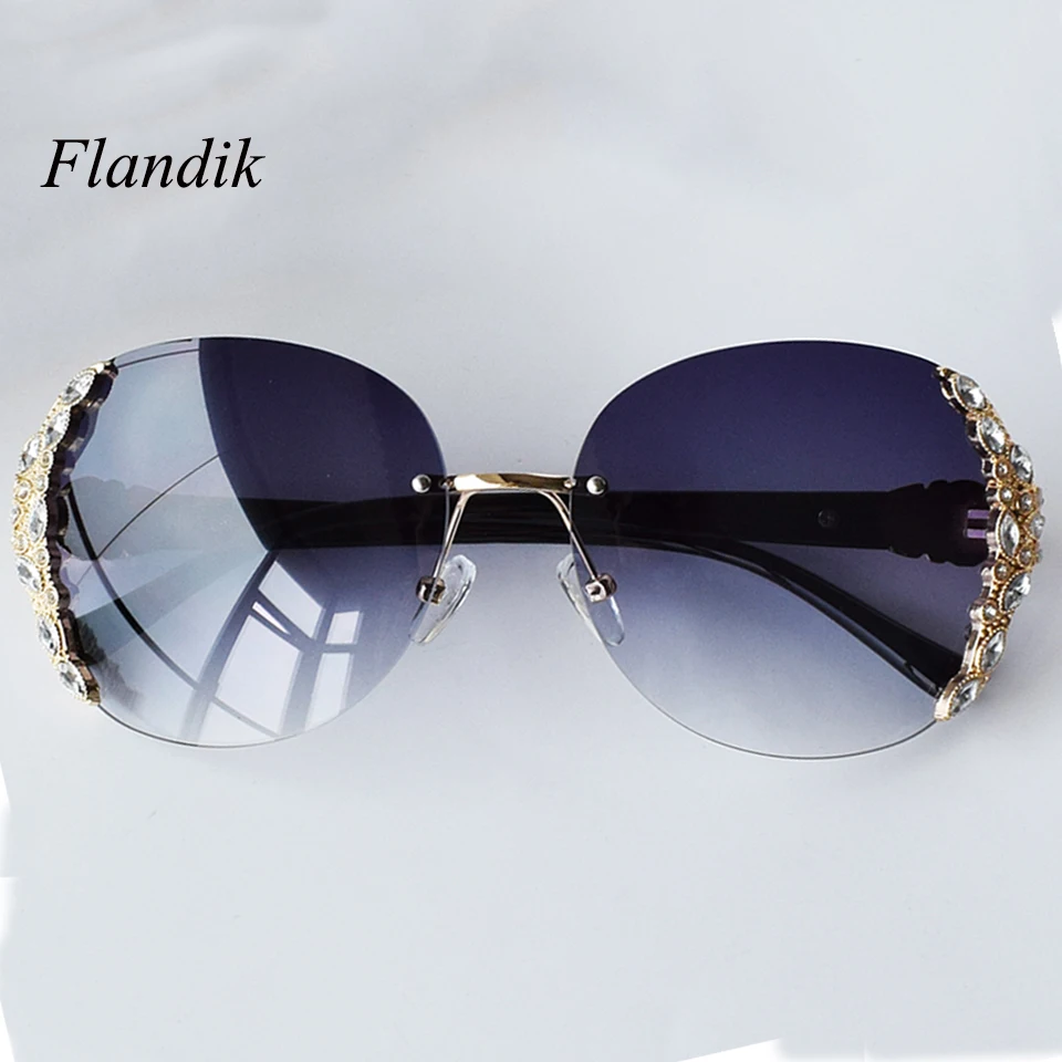 rimless oversized glasses