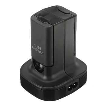 

Wireless Dual Charger Dock Station Led Charging Light For Xbox 360 Controller With 2Pcs 4800Mah Rechargeable Battery EU US Plug