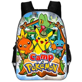 

Anime Pokemon Backpack Boys Girls School Bags Children Pikachu kindergarten Backpack For Kids Gift Backpacks Schoolbags Mochilas