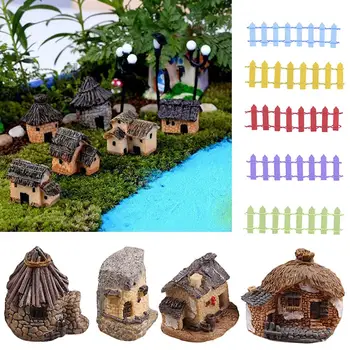

Mini Fairy Garden Miniature House Fence Craft DIY Micro Landscape Decor Gift