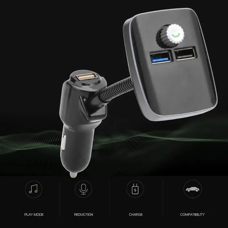 M3PLUS автомобильный bluetooth-адаптер автомобильное зарядное устройство с поддержкой Bluetooth беспроводной Bluetooth Hands-free FM передатчик с ЖК-дисплеем USB зарядное устройство автомобильный комплект