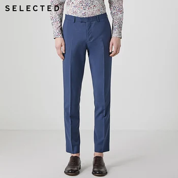 

SELECTED Men's Slim Fit 100% Wool Pure Color Suit Pants T|41926C503
