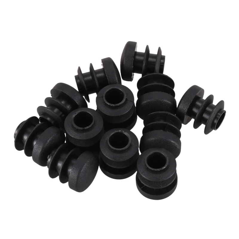 

Chair Table Legs Plug 14mm Diameter Round Plastic Cover Thread Inserted Tube 12 PCS