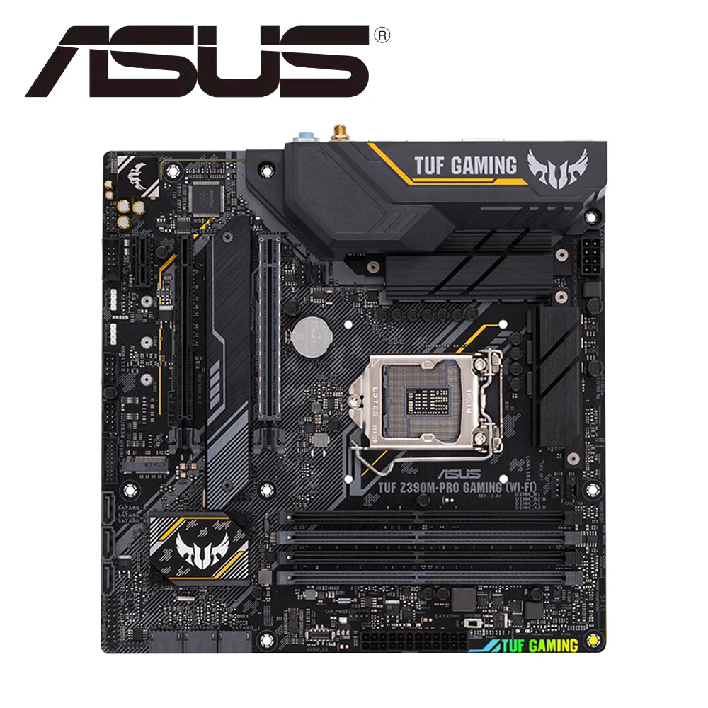 

ASUS TUF Z390M-PRO GAMING WiFi Micro ATX Mainboard Z390 Chipset LGA 1151 Socket PC Desktop Motherboard DDR4 DIMM