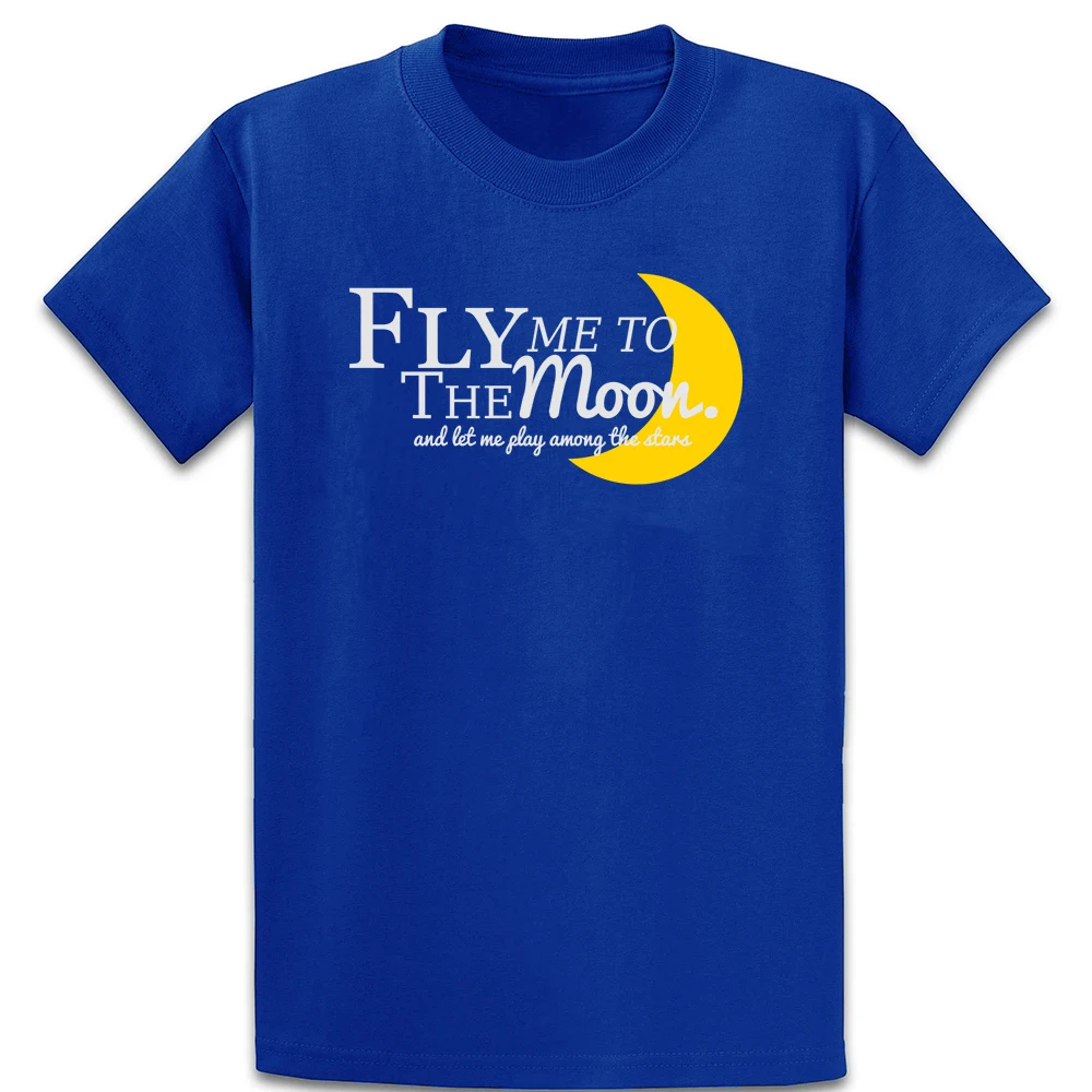 Футболка Fly Me To The Moon хлопковая S 5xl с забавным принтом крутая летняя футболка