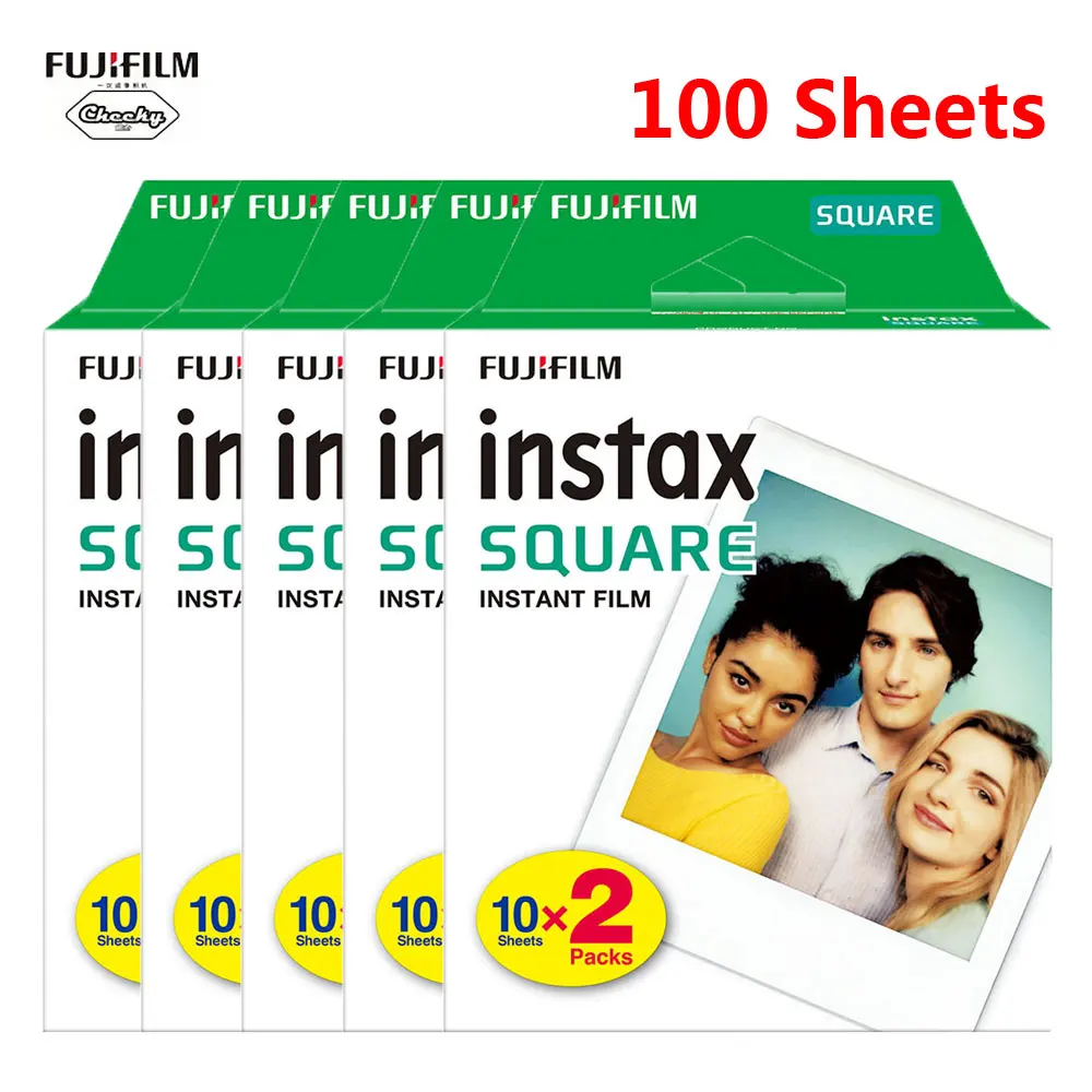 20 100 листов Fujifilm Instax Mini White Edge принтер фотобумага пленка для Square SQ10 SQ6 SP 3