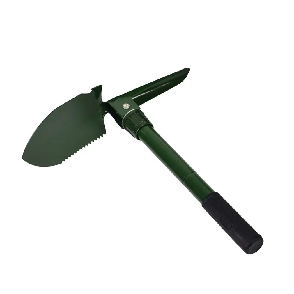 

Military Foldable Shovel Outdoor Camping Survival Emergency Tools Multifunction Status Saw Shovel Hoe Pickaxe Crowbar