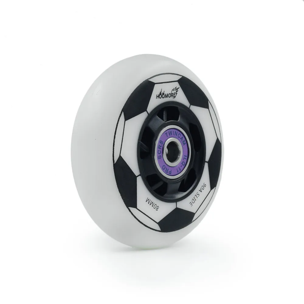 【Fast Shipping in 3 days】[72mm 76mm 80mm][90A] football style slide inline skates wheel roller rodas for powerslide 4 pieces/set
