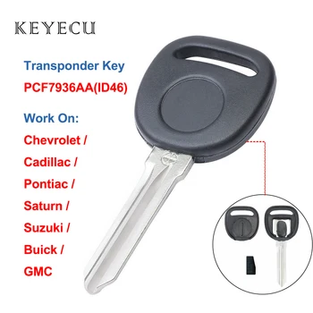 

Keyecu Transponder Ignition Car Key Fob with ID46 Chip for Chevrolet for Cadillac for Pontiac for Saturn for Suzuki for Buick