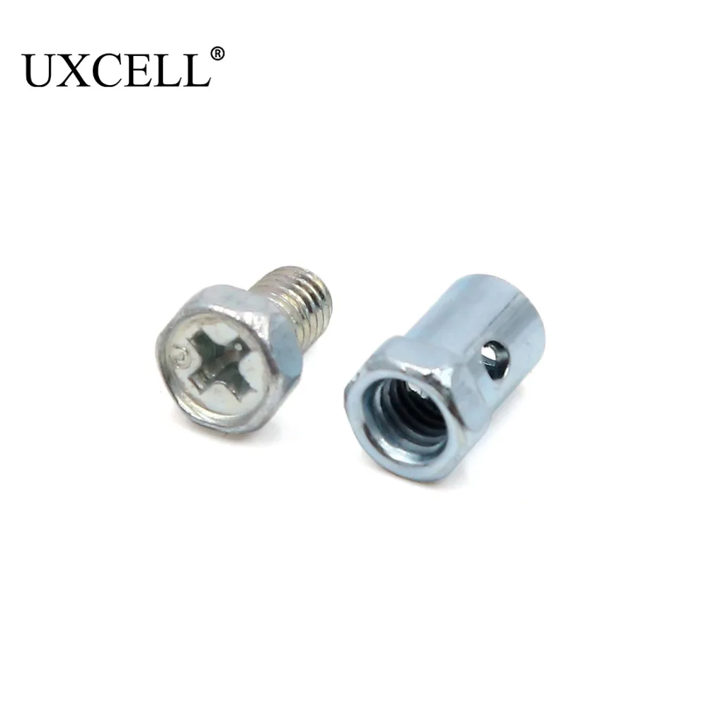UXCELL 10 шт. 20 шт. 50 шт. 70 шт. 5 мм резьба Диаметр Серебряный тон резьба Dia тормозной кабель провода без пайки ниппель винт для мотоцикла