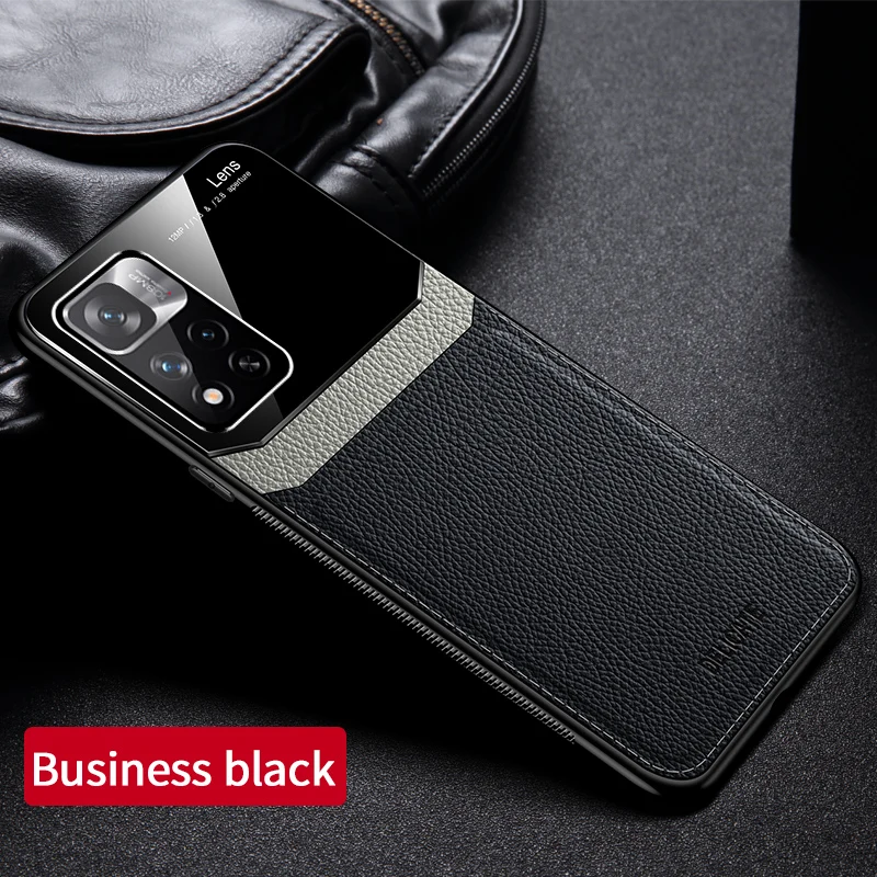 KEYSION Moda Custodia Antiurto per POCO X4 Pro 5G PU Pelle Specchio Vetro Molle Del Silicone Del Telefono Della Copertura Posteriore per Xiaomi POC_voghion.com