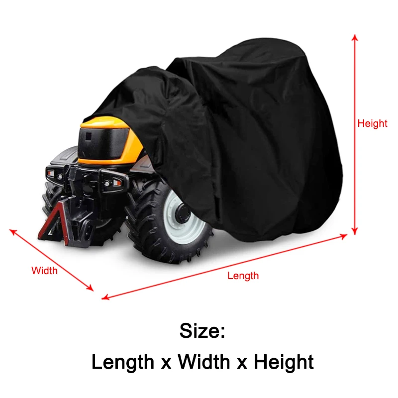UV Protection Protective Drawstring Waterproof Sunscreen Anti Freeze Garden Oxford Cloth Tractor Cover Lawn Mower Universal garden mower cover
