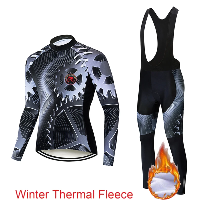 cycling set 13 Команда teleyi Велоспорт Джерси 5D велосипед брюки набор Ropa Ciclismo мужские зимние термо флис pro трикотаж для велосипедистов Майо Одежда - Цвет: cycling set 13