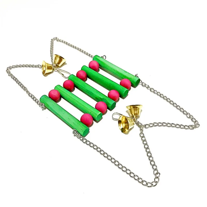 Pet Bird Parrot Toys Multicolored Bird Swing Stand Chew Toys Cage Decoration Bird Accessories Vogel Seelgoed Parkiet
